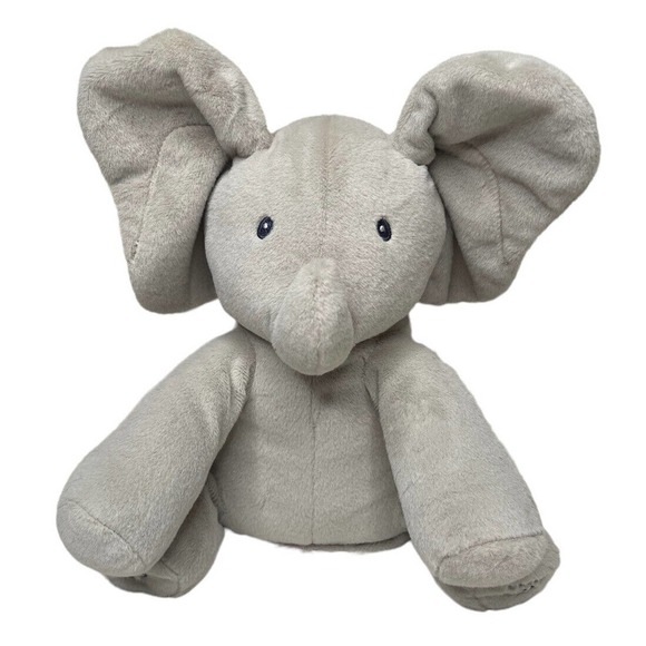 BABY GUND Flappy Elephant Interactive Peekaboo Sing Stuffed Plush Soft Toy Gift - Picture 1 of 9